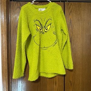 Vibrant Green Crew Neck Grinch Sweater